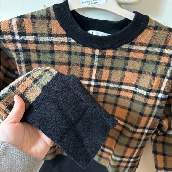 ZARA plaid heavy sweater - Picture 7 of 9